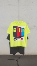 Subway Neon Yellow Boxy Graphic Tee