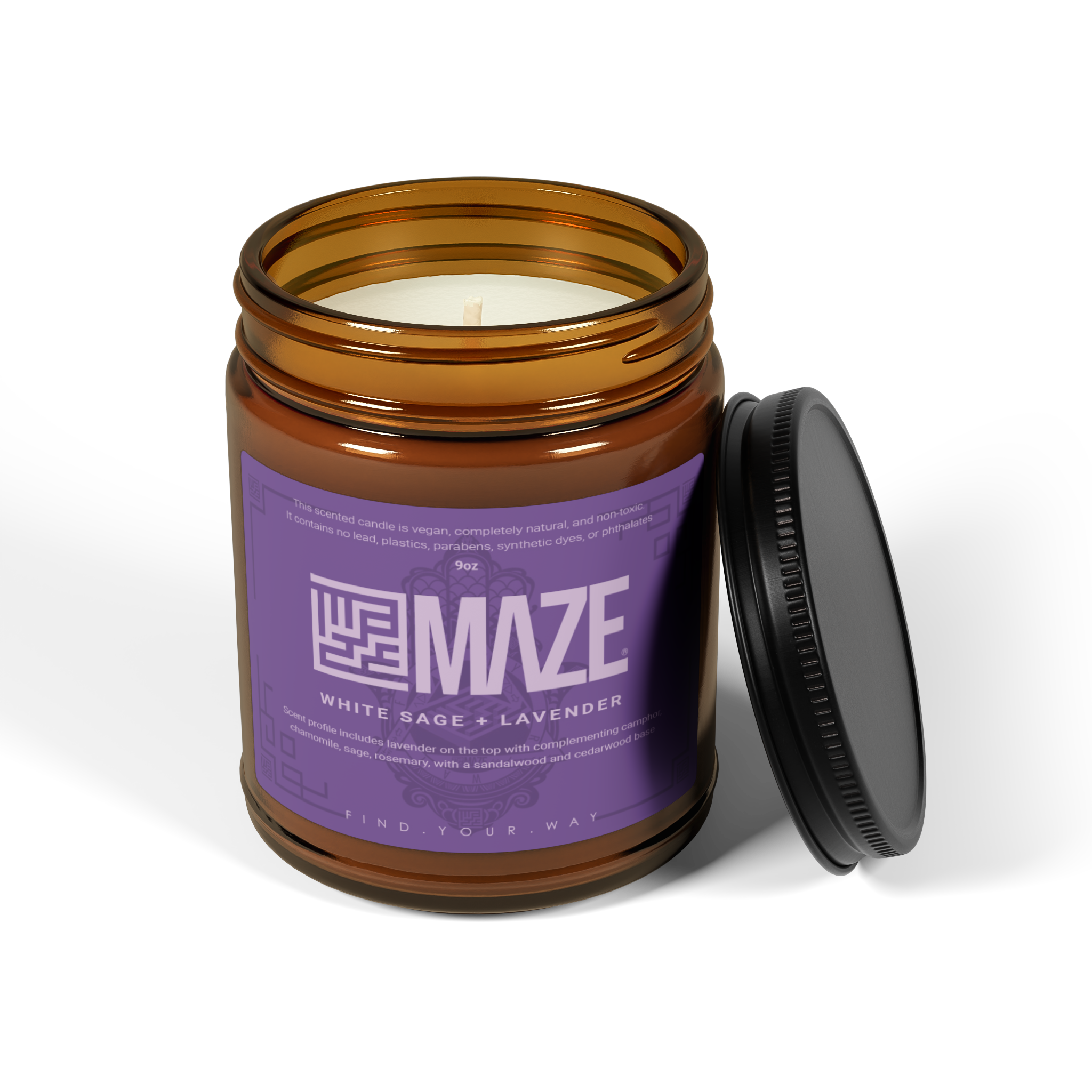 Candle - White Sage + Lavender